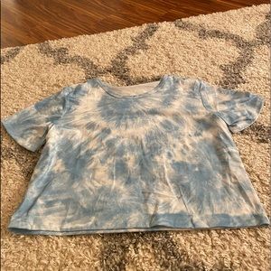 boxy tie-dye wash tee